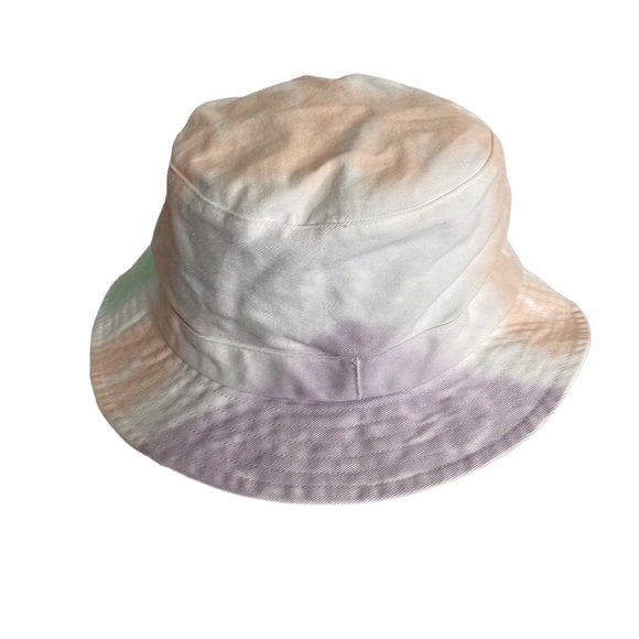 Adidas Bucket Hat Trefoil Logo Tie Dye Pastel Green Peach Purple Cotton Festival - Picture 2 of 7